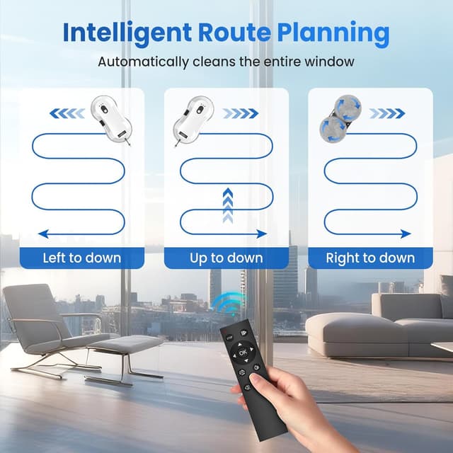 Detalle de SWBSLL Robot Lavavetri con 5600Pa, ultra-sottile 7,5 cm, nebulizzatore e telecomando