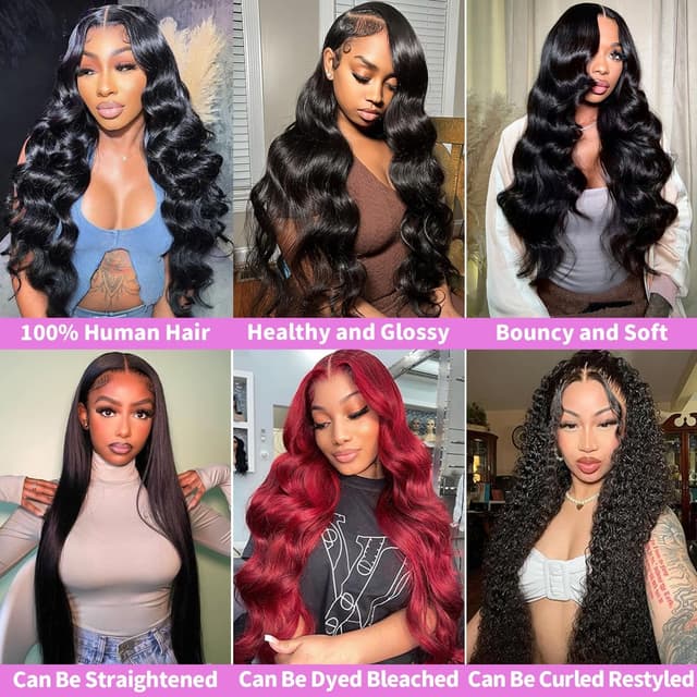 Detalle 1 de 12A Human Hair Bundles Brazilian Virgin Body Wave (18/20/22/24 Inch) — 4 Bundle Set