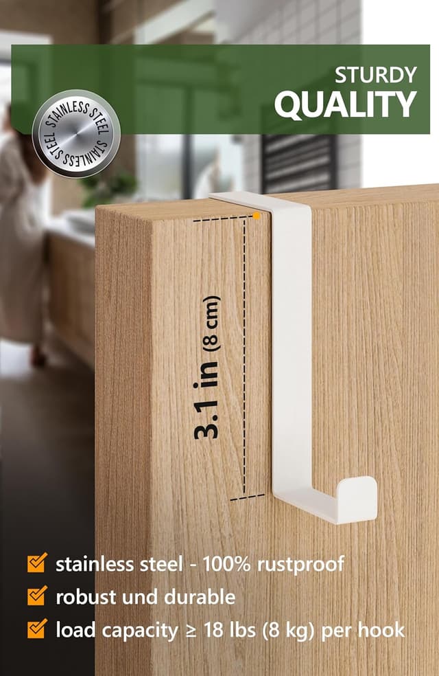 Thumbnail 4 de 4smile Over Door Hook Set of 10