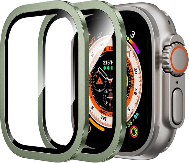 Thumbnail 6 de WSKEN Tempered Glass Screen Protector for Apple Watch Ultra 3/Ultra 2 (49mm) with Titanium Alloy Frame