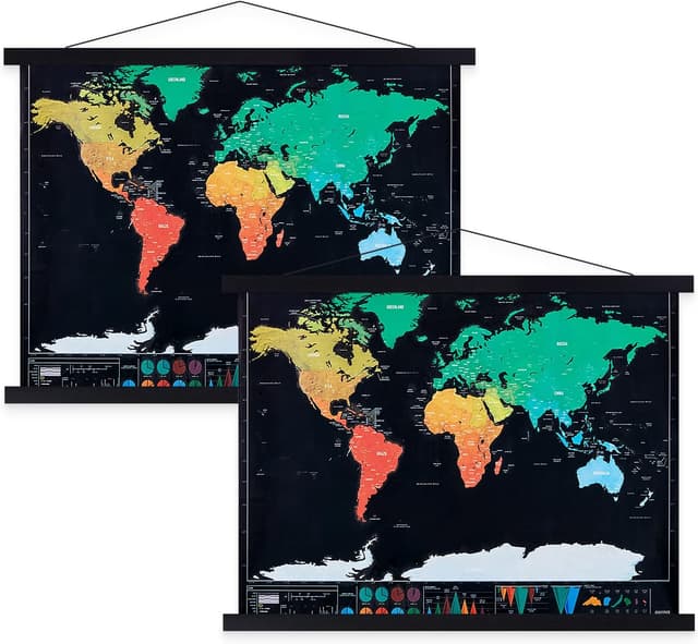 Detalle de Benjia Posterleisten mit magnetischer Aufhängung (2er-Pack) für Poster bis 40 cm Breite, schwarz