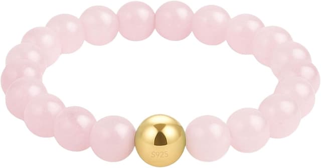 Detalle de GD GOOD.designs anello antistress in pietre naturali con pietra elastica regolabile (misure 54-60)