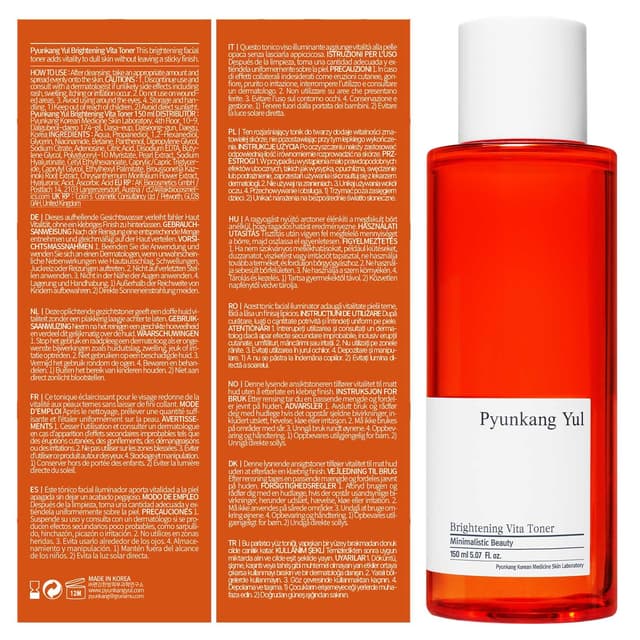 Detalle de Pyunkang Yul Brightening Vita Toner mit Vitamin C & Niacinamid – Aufhellender Vita-Toner für klärende Pflege