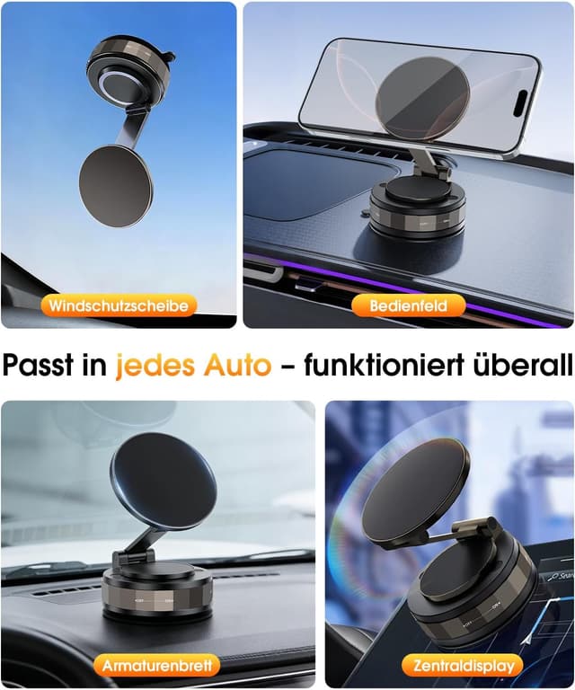 Thumbnail 6 de BOYUNSHI Vakuum Handyhalterung Auto Magnet