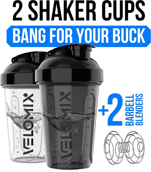 Detalle 2 de VELOMIX 20 oz Protein Shaker Bottle 🥤