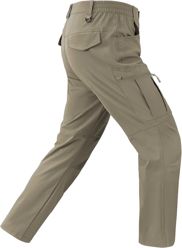 Detalle de Mens Waterproof Hiking Pants Cargo Work Pants with 6 Pockets (Lightweight Nylon Quick-Dry)