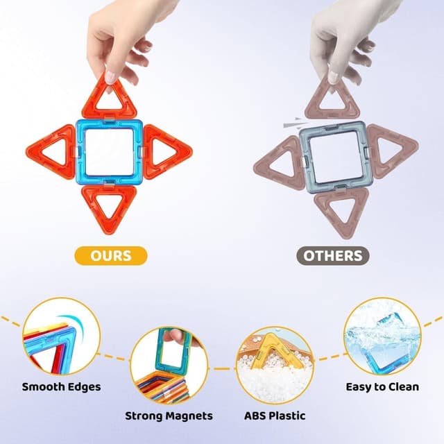 Thumbnail 5 de crenova Magnetische Bausteine 60 Teile 🧩