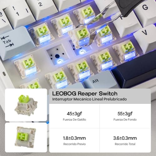 Thumbnail 7 de EPOMAKER Aula F75 ISO-ES (75%) teclado mecánico inalámbrico 3 modos con perilla, RGB y hot-swap