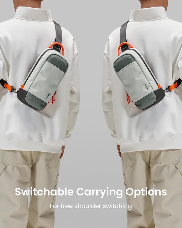 Thumbnail 6 de tomtoc Sling Crossbody Bag for Nintendo Switch 2 (2025) – Protective Travel Pouch with 8 Game Card Slots, Grey