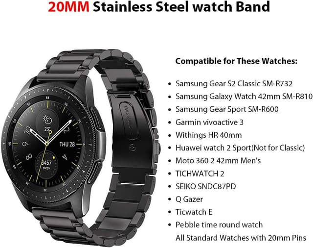 Thumbnail 6 de Sundaeree 20mm smartwatch strap