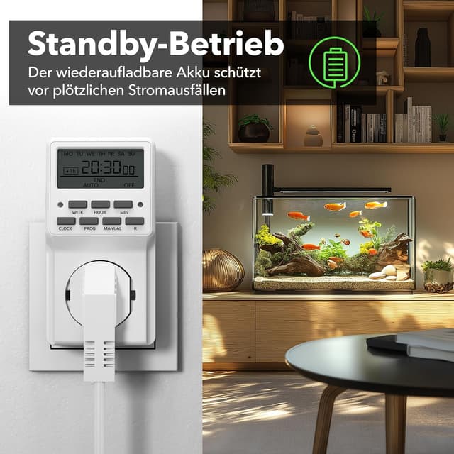 Thumbnail 6 de HBN Wochenzeitschaltuhr 20 Schaltprogramme bis 3680 W