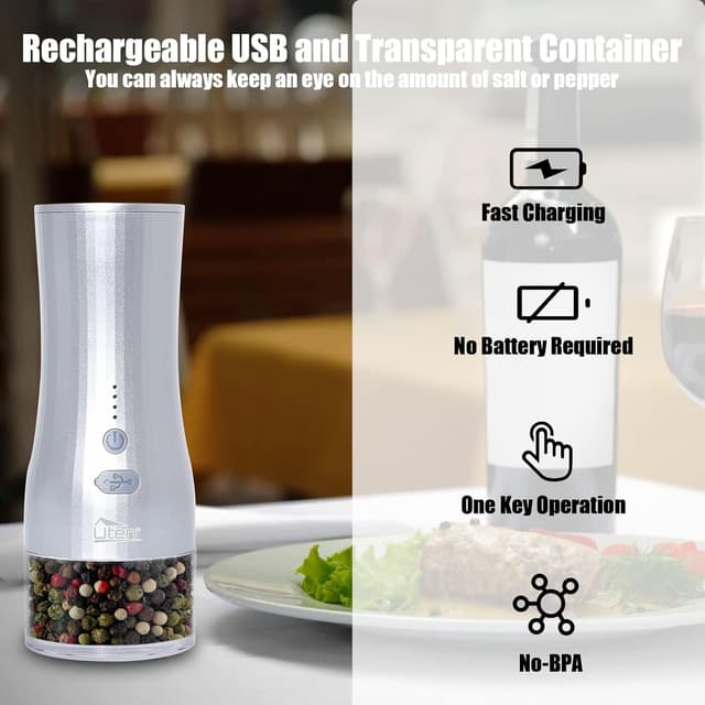 Thumbnail 5 de Moulins a Poivre Electrique, 150ml, céramique ⚙