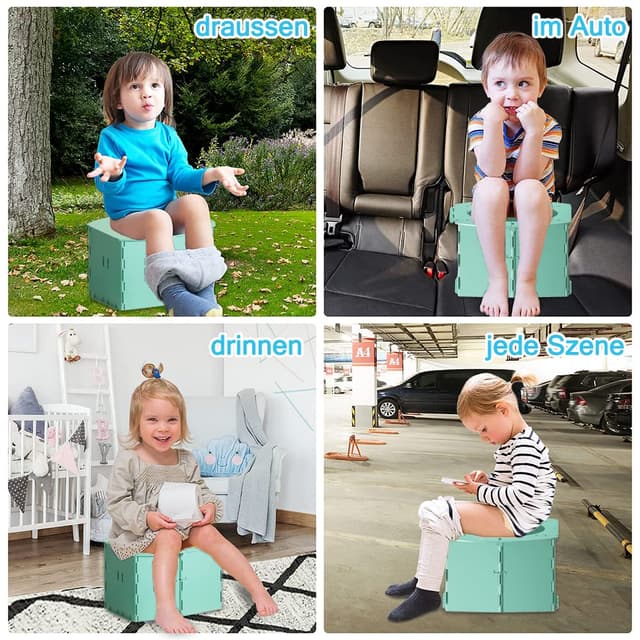 Thumbnail 6 de Kinder-Reise-Töpfchen faltbar grün