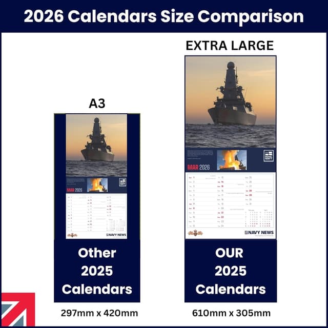 Thumbnail 3 de ALLTRADE Calendar 2026 Royal Navy Official