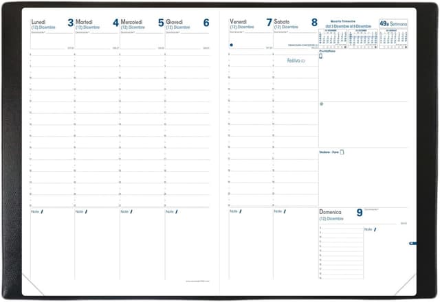 Detalle 2 de Quo Vadis Agenda 2026 A4 settimanale