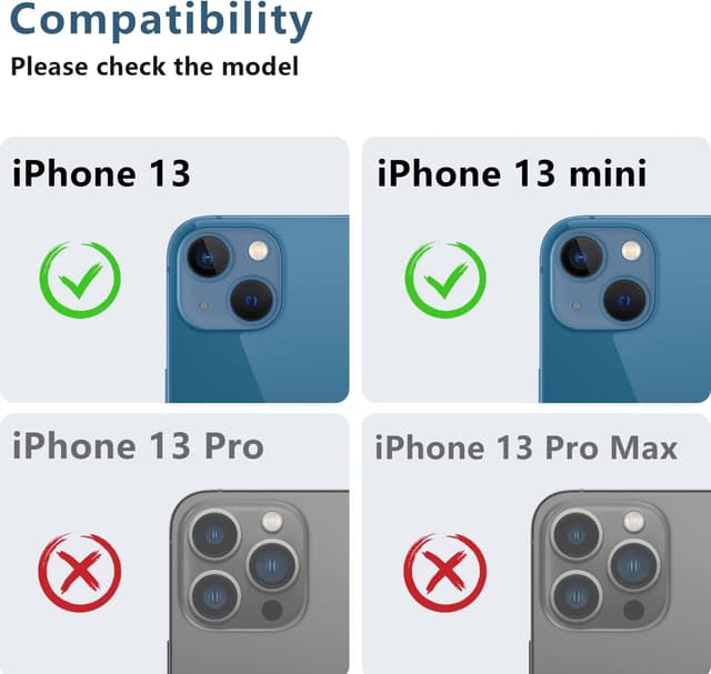 Detalle 2 de AFARER iPhone 13 Kameraschutz 9H, 2-teilig