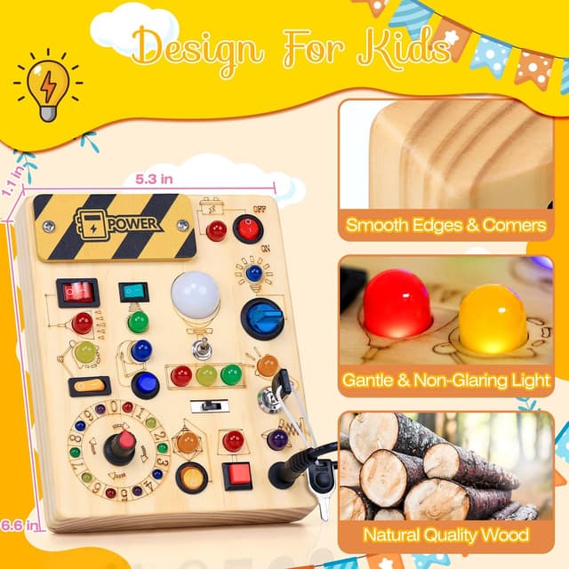 Thumbnail 3 de RichBoy Montessori Busy Board 37-in-1