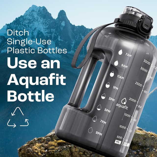 Detalle 2 de AQUAFIT 4L water bottle with straw