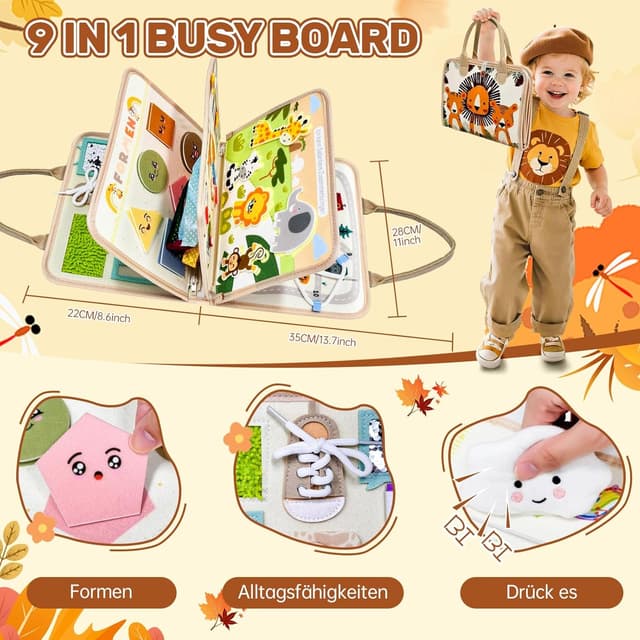 Detalle 2 de Busy Board Deutsch 28 x 22 cm