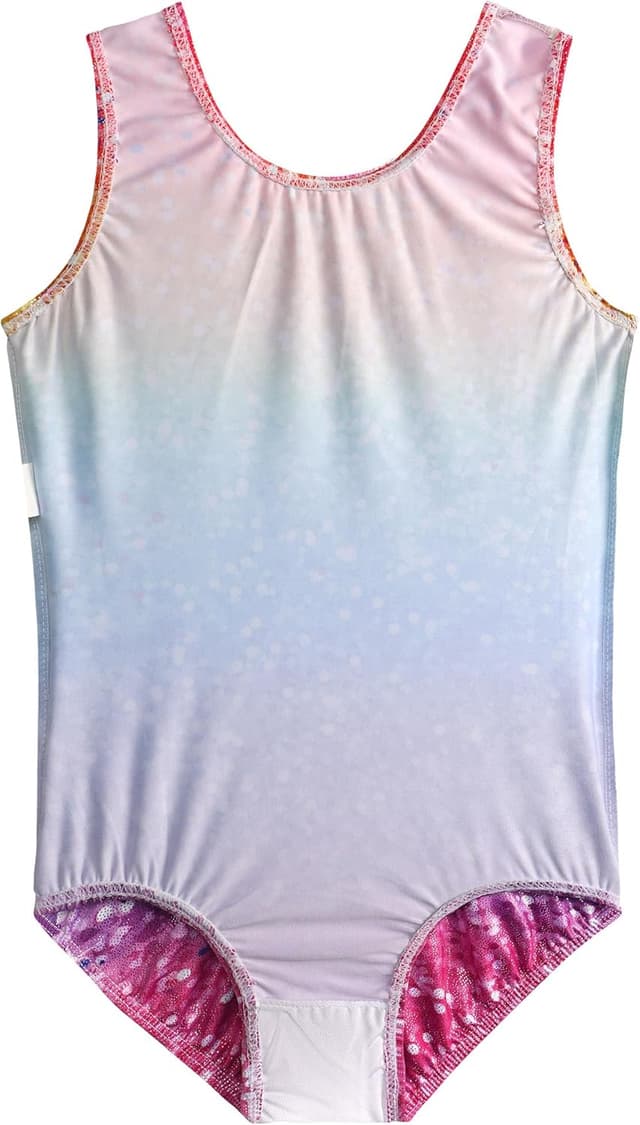 Detalle de ZNYUNE Farbverlauf Gymnastikanzug für Kinder