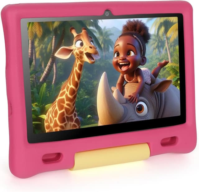 Detalle de MUISOO 10 Inch Kids Tablet (Android 14) with 16GB RAM, 128GB Storage & Parental Controls – Pink