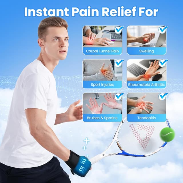Detalle 2 de ONLYCARE Wrist Ice Pack Wrap – soft gel hand ice pack for hot & cold therapy