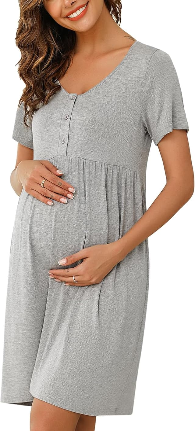 Imagen de Bresdk Nightdress Cotton Short Sleeve en OfertitasTOP