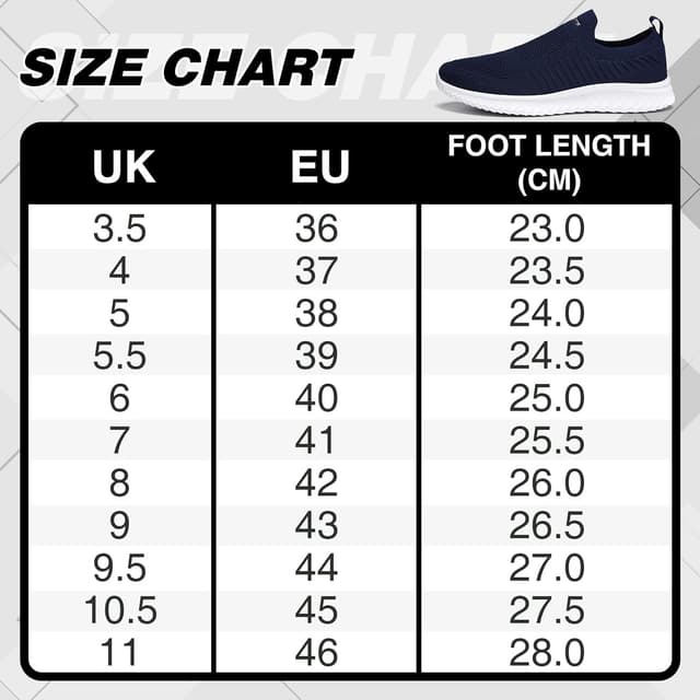 Thumbnail 6 de Slip-on Trainers for Men & Women – Nordic Walking, Breathable Mesh & Lightweight Work Shoes