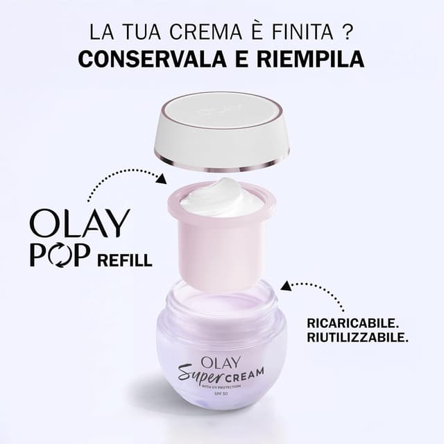 Thumbnail 6 de Olay Super Cream Idratante Viso ricaricabile con SPF30