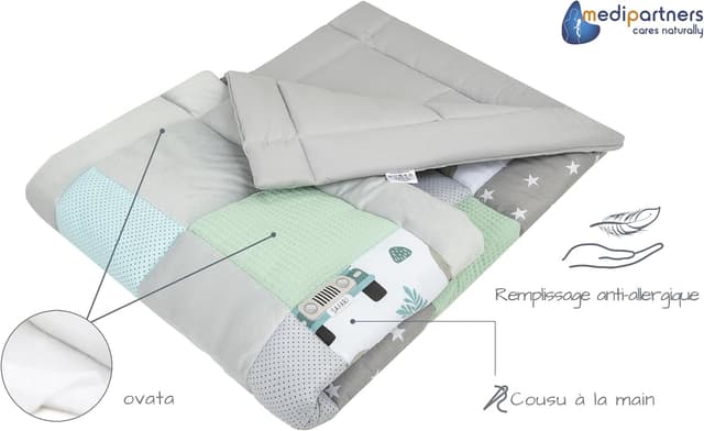 Detalle de Tapis d’éveil bébé 100x100 en coton