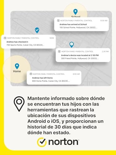 Detalle de Norton 360 Family 2026: control para padres con renovación automática (1 usuario, 1 año)