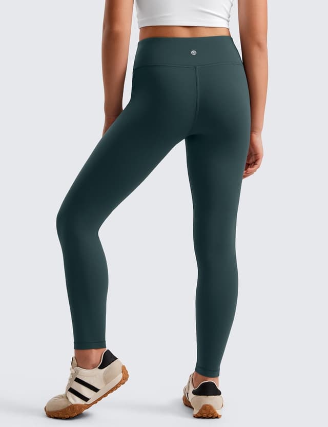 Detalle de Leggings CRZ YOGA Ragazze Butterluxe a vita alta, lunghezza intera, tasca nascosta per danza, yoga e sport