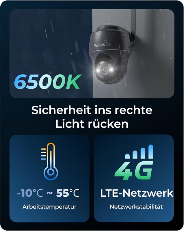 Thumbnail 6 de Reolink 4K 4G LTE Außenkamera 355° PTZ Solar