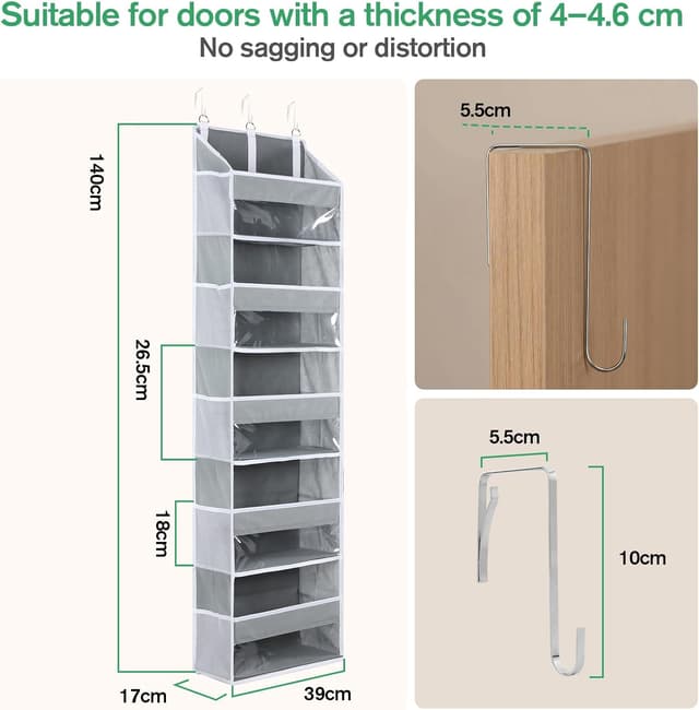 Thumbnail 1 de OTraki Armadio Portaoggetti da Appendere 140x39x17 cm