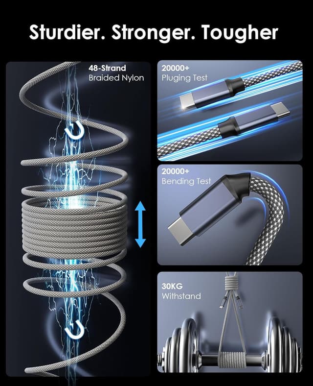 Thumbnail 1 de Magtame Cable USB C Magnético 240W para Samsung ⚡