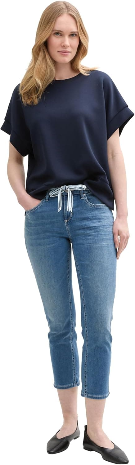 Detalle 2 de Jeans donna TOM TAILOR 1045907 Alexa Slim Fit: elasticità e stile cinque tasche