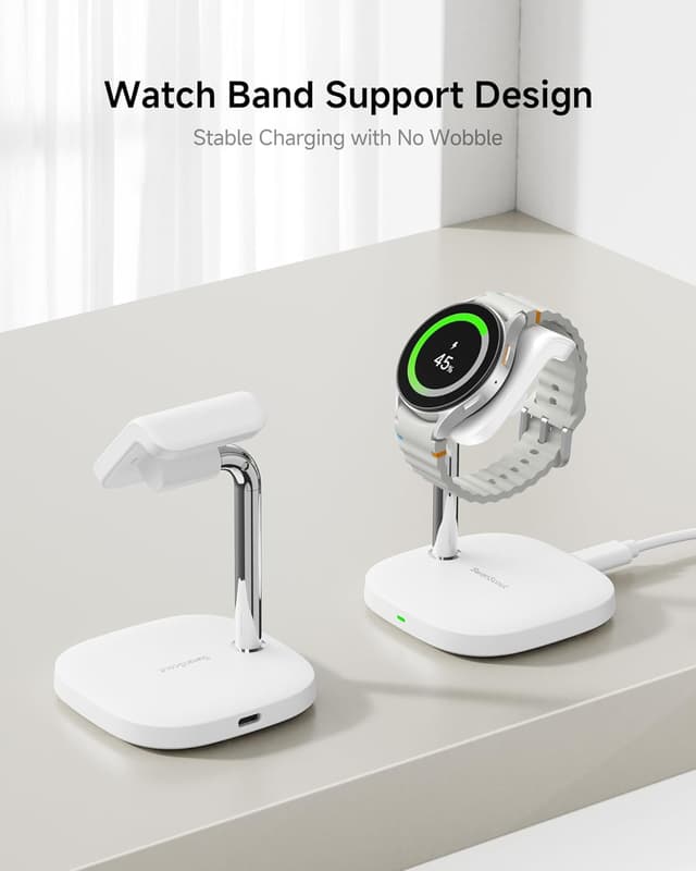 Detalle de SwanScout 505S Charging Stand for Samsung Galaxy Watch (Fast Charging) – White