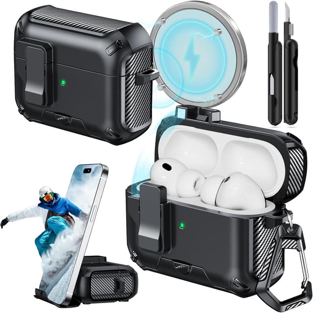 Detalle de JOREMX AirPods Pro 3 Case with Stand 2025