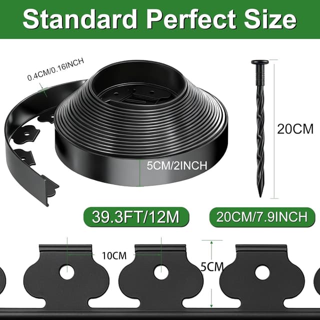 Detalle de SdreMelo flexible lawn edging 12m