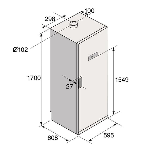 Detalle 2 de Asko DC7774.W Secadora vertical 4 kg