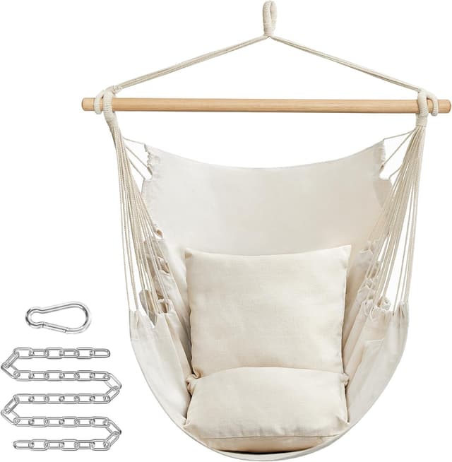 Thumbnail 6 de SONGMICS Hängesessel & Hängeschaukel mit 2 Kissen (GDC187G02) – bis 150 kg belastbar, anthrazitgrau