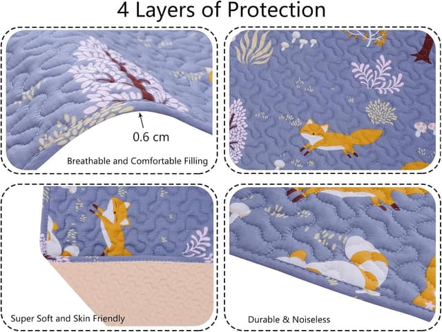 Thumbnail 1 de Padded Travel Cot Sheet Fitted 95x65 cm