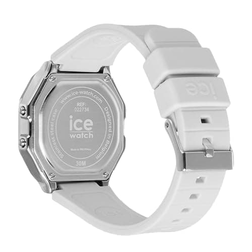 Detalle 2 de ICE-WATCH Ice Digit Retro Metal Silver Mirror White Reloj blanco 022734