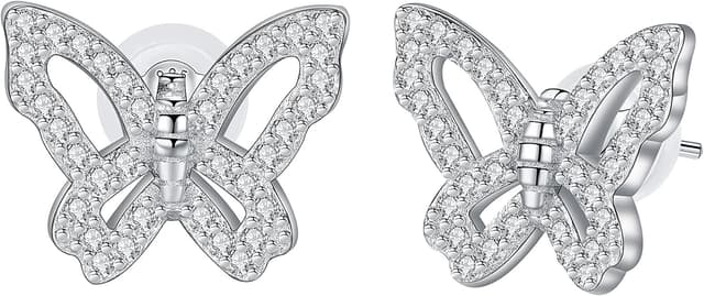 Thumbnail 6 de Arrebol pendientes plata de ley 925 gato corazón