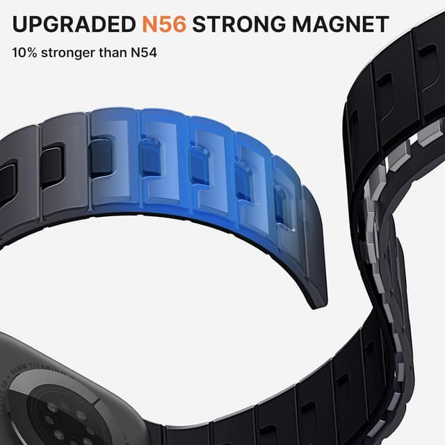 Detalle de Bandletic magnetic Apple Watch strap, 49mm