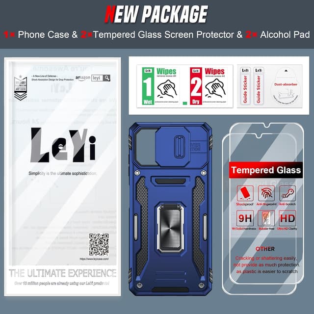 Detalle 2 de LeYi Galaxy A06 phone case with kickstand