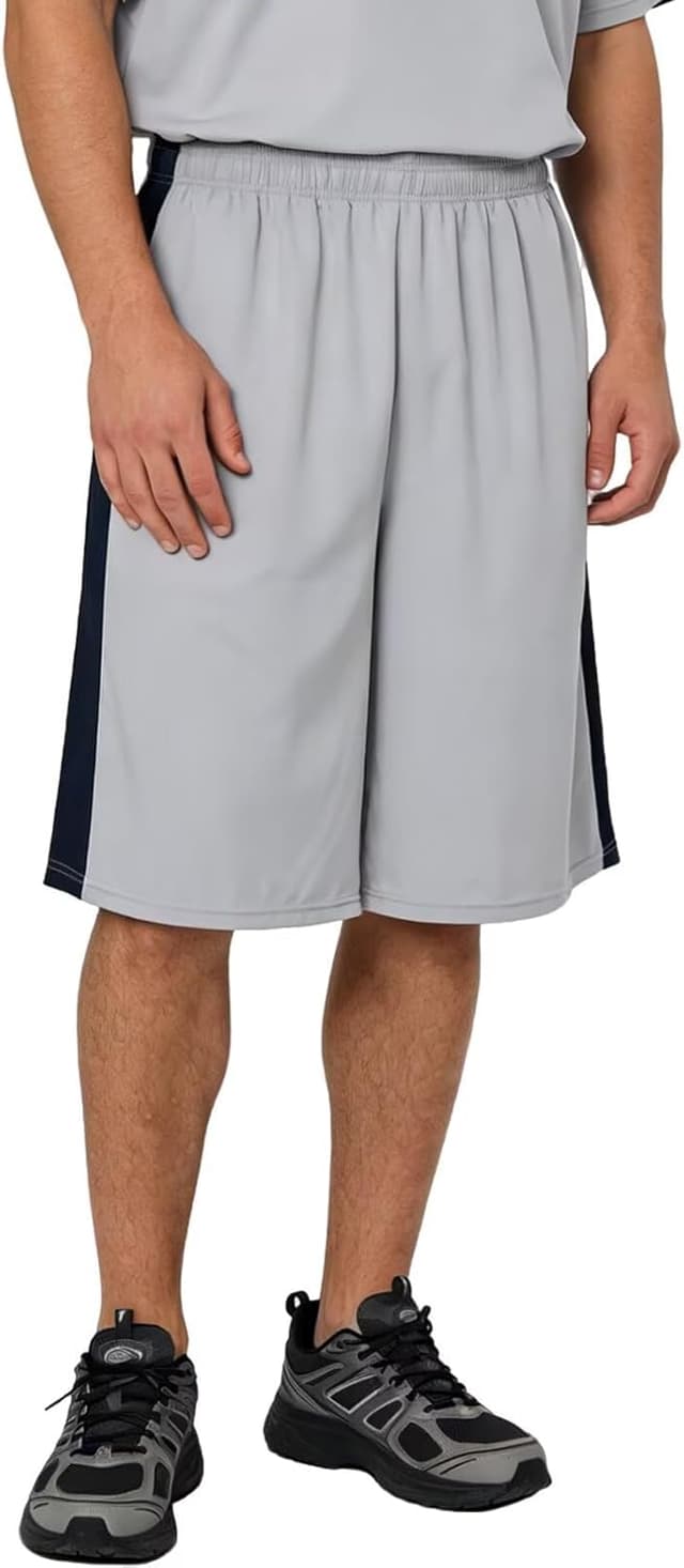 Detalle de LukBerd Long Athletic Shorts for Men (Quick-Dry, Camo) with Pockets