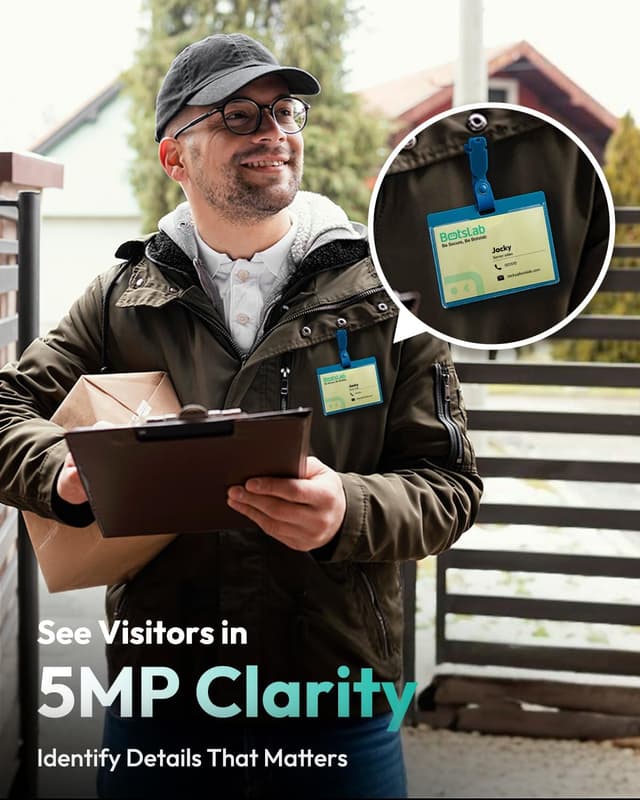 Thumbnail 4 de BOTSLAB 5MP Video Doorbell Camera 150‑Day Battery