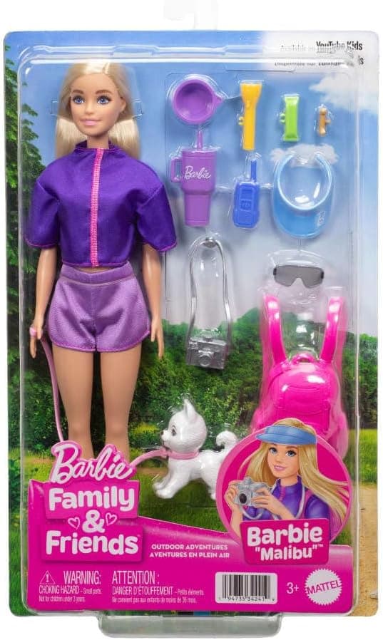 Thumbnail 6 de Barbie Malibu Aventures en Plein Air 10 accessoires
