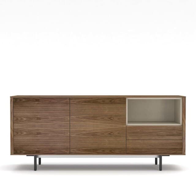 Detalle de El Corte Inglés Moss aparador nogal 199,5 cm